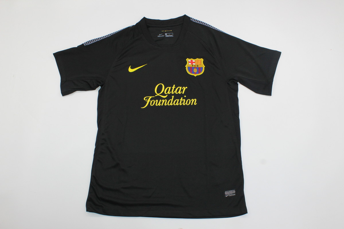 AAA Quality Barcelona 11/12 Away Black Soccer Jersey